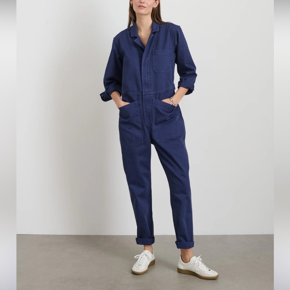 Alex Mill Navy midnight blue Jumpsuit small - Picture 2 of 13